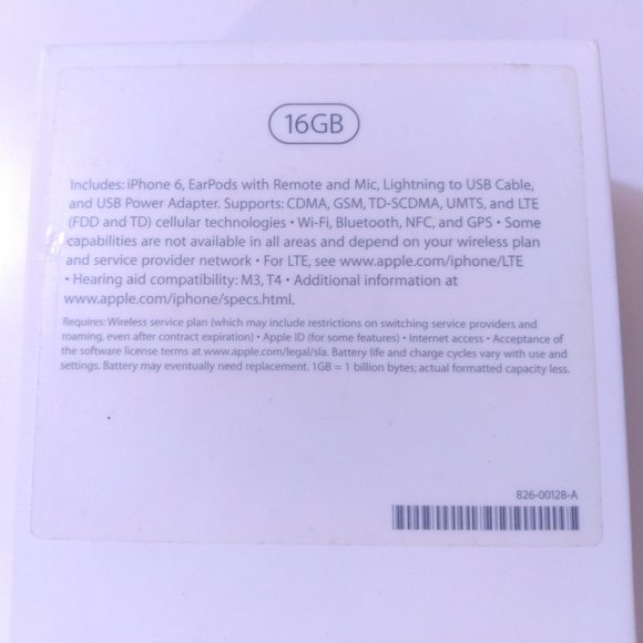 APPLE iPHONE 6 BOX ONLY 16GB Original Packaging OEM Steve Jobs STICKERS 2014 USA - Picture 11 of 13